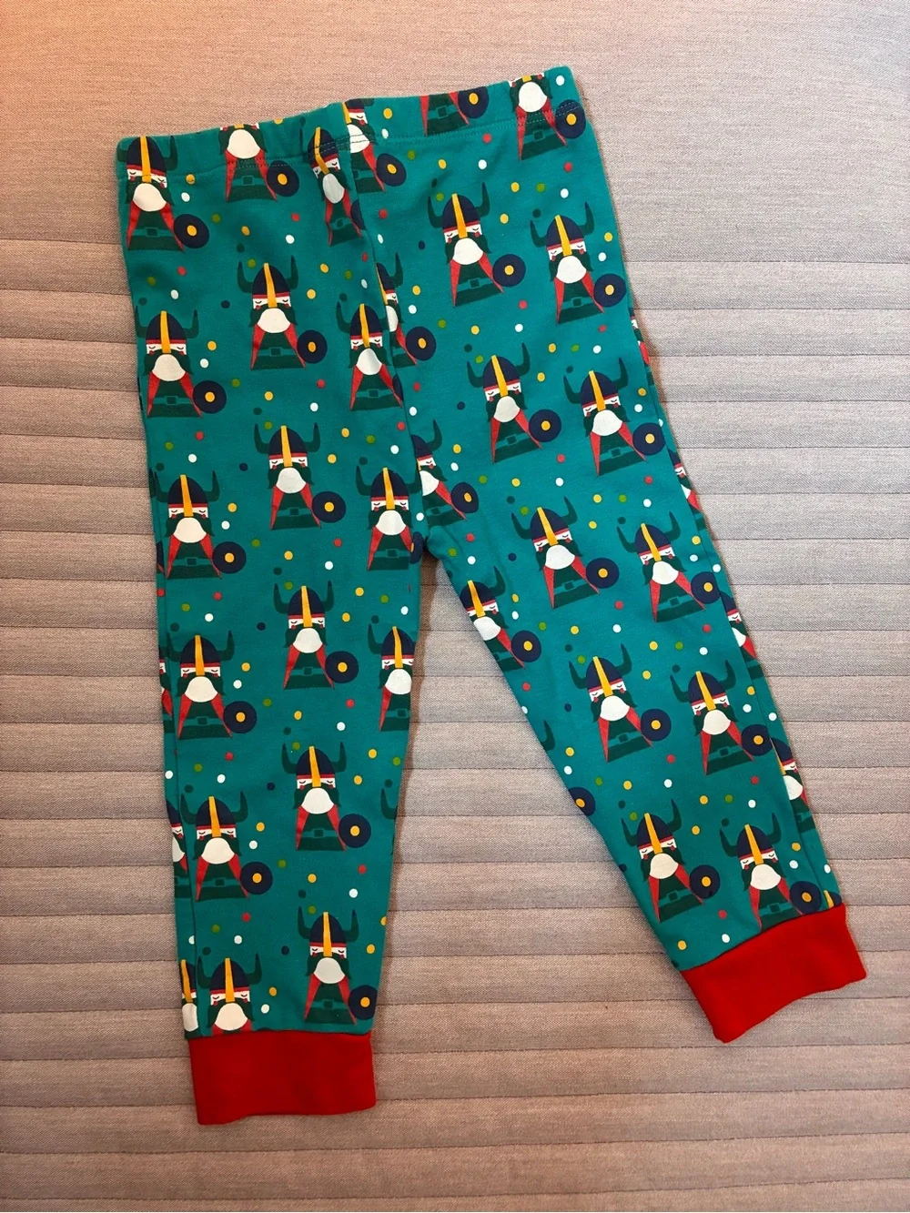Little Green Radicals Viking Print Pajama Set, Size 2-3 Years
